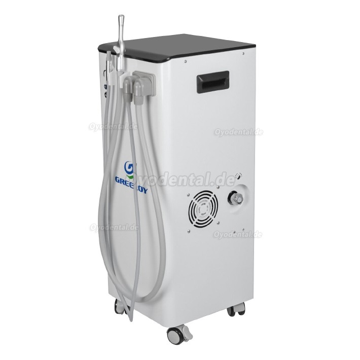 GREELOY 350L/min Mobile Dental-Saugmaschine Vakuumpumpe mit starker Saugleistung GSM-300