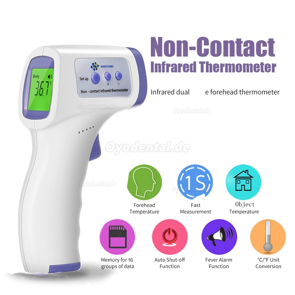 Digital Infrared Thermometer Non-Contact IR Thermometer Infrared Celsius and Fahrenheit Switchable Forehead Thermometer