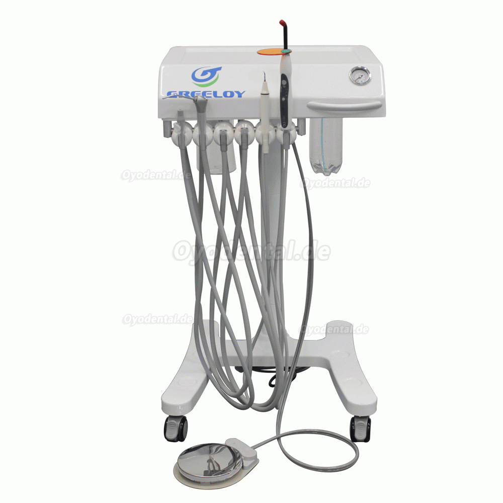 Greeloy® GU-P302 mobile zahnwageneinheit eingebautes LED-polymerisationslampe und ultraschall-scaler