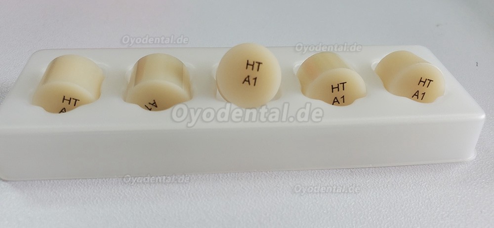 10 Stück Dentallabor-Glaskeramik Ronden Lithiumdisilikatkeramik Emax-Pressblock