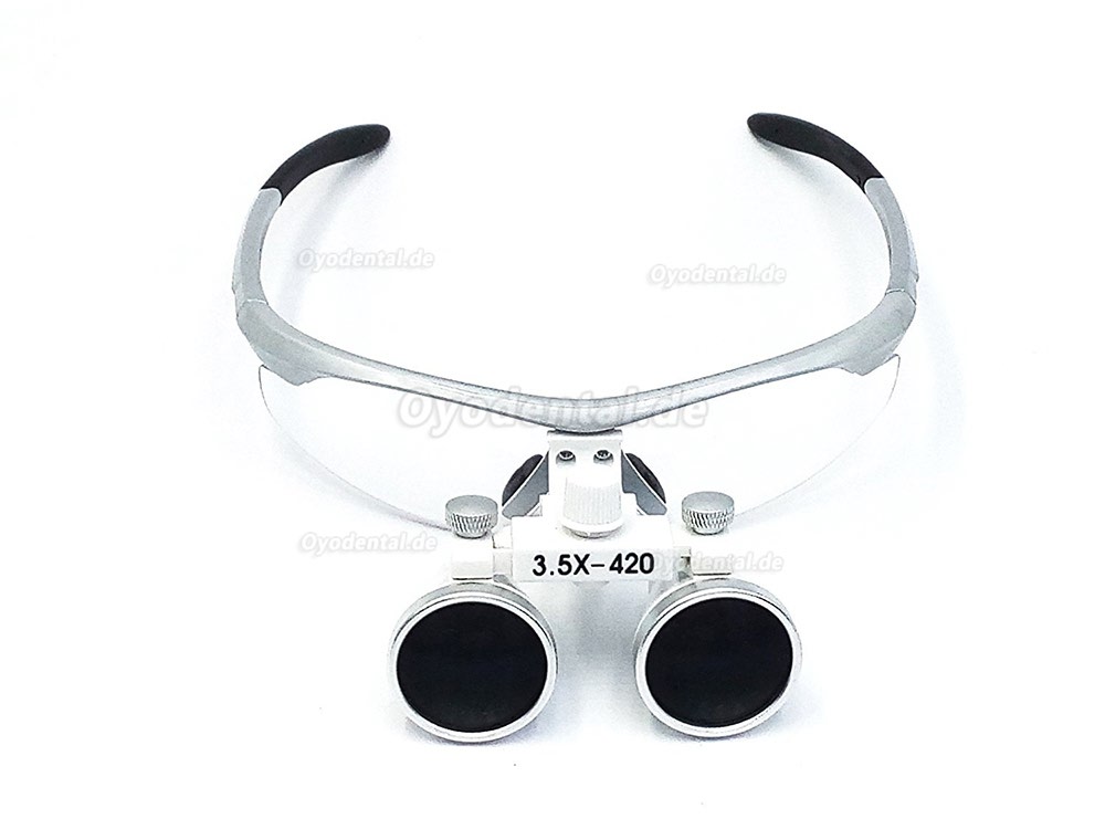 3.5X 420mm Dental Lupenbrille Chirurgisch Medizinisch mit Led Stirnlampe