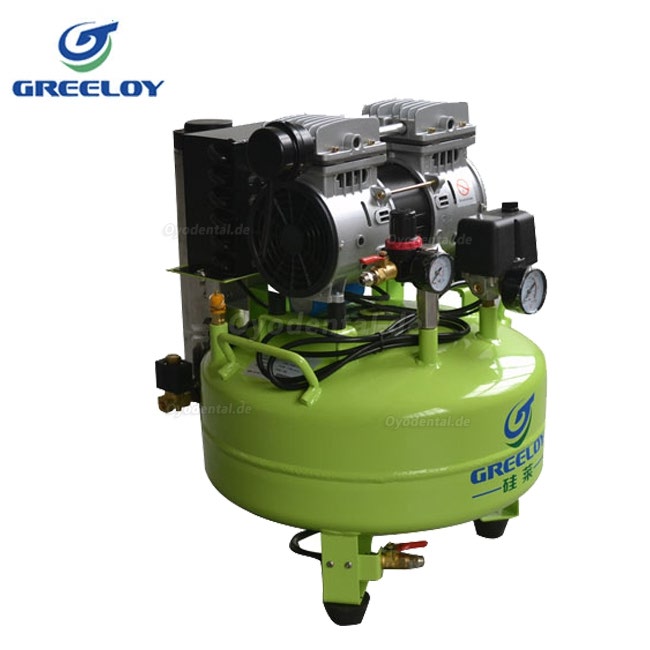 Greeloy® 600W Dentalkompressoren leise Ölfrei mit trockner GA-61Y