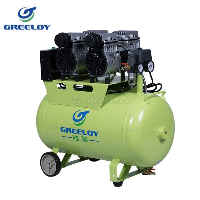 Greeloy® 60L Verdichter&Kompressor für Zahnarztpaxis 1200W 236L/min GA-62