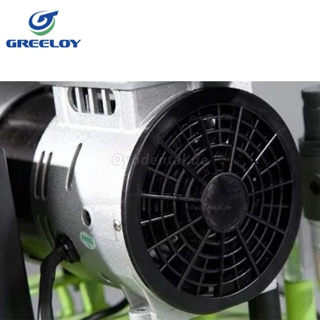 Greeloy® 1800W 2.5HP 90L Dentalkompressoren leise Ölfrei mit trockner mit Rückschlagventil GA-63