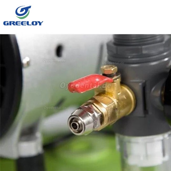 Greeloy® 1800W 2.5HP 90L Dentalkompressoren leise Ölfrei mit trockner mit Rückschlagventil GA-63