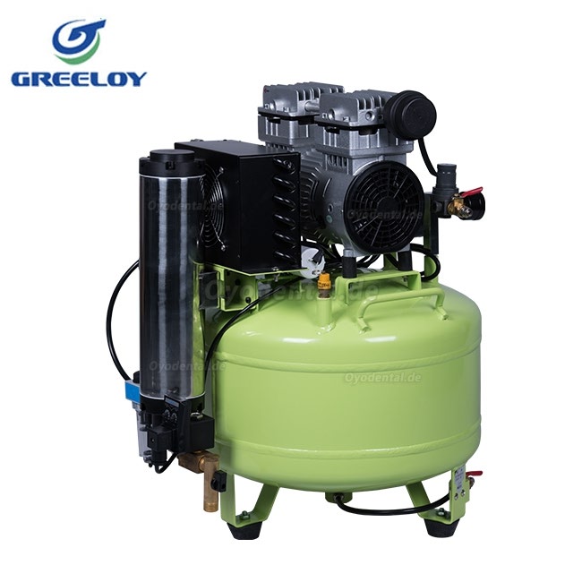 Greeloy® 800W Dentalkompressoren leise Ölfrei mit trockner GA-81Y