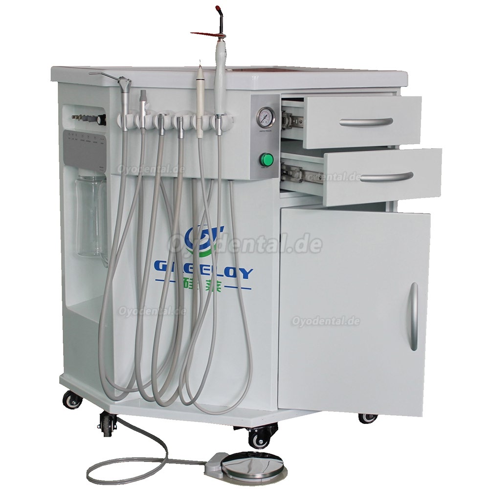 Greeloy® Einbau-Polymerisationslampe Zahnsteinentferner Ultraschall 3 in 1 Mobile Dentaleinheit GU-P212