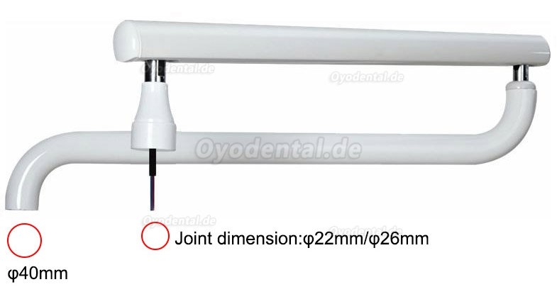 Stützpfosten für den Dental-Mundlampenarm für den Stuhl der Dentaleinheit Modell HC-03 Stützpfosten für den Dental-Mundlampenarm für den Stuhl der Dentaleinheit Modell HC-03