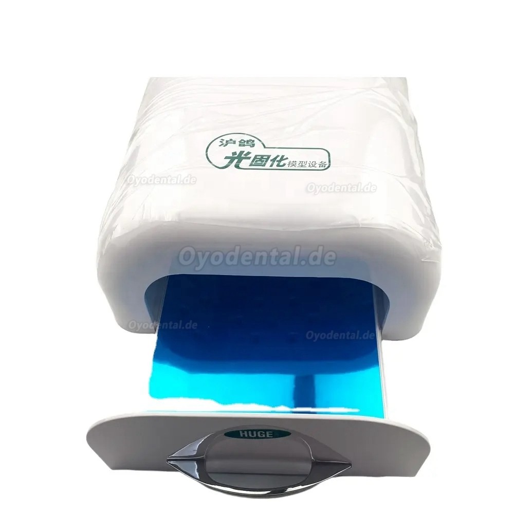 HUGE Dentallabor-Lichthärtungseinheit UV-Lichthärtungsofen Maschine Tablett Formmaterial
