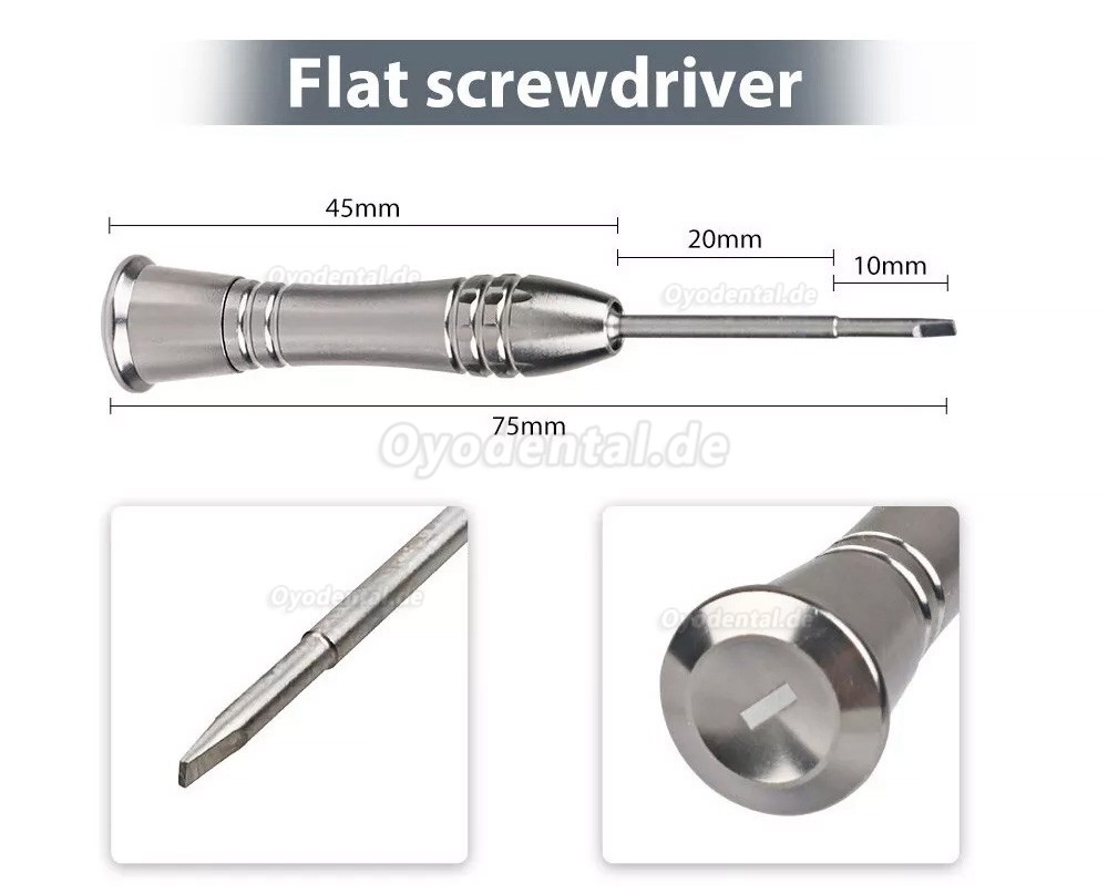 10 Stück/Set Universal-Schraubendreher-Set für Zahnimplantate Implantat-Instrument