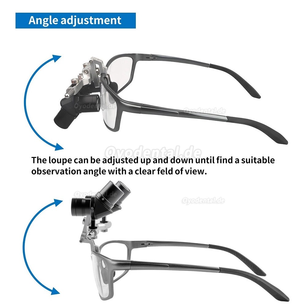 4.0X / 5.0X / 6.0X Flip-Up Dental Lupenbrille Ergonomisch 350&ndash;450 mm