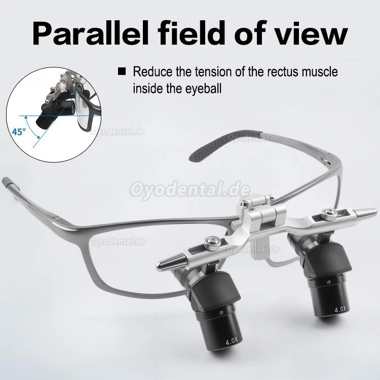 4.0X / 5.0X / 6.0X Flip-Up Dental Lupenbrille Ergonomisch 350&ndash;450 mm