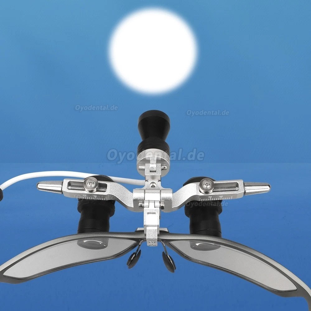 4.0X / 5.0X / 6.0X Flip-Up Ergo Lupenbrille 350&ndash;450 mm 48&deg;Dental mit 5W LED Stirnlampe