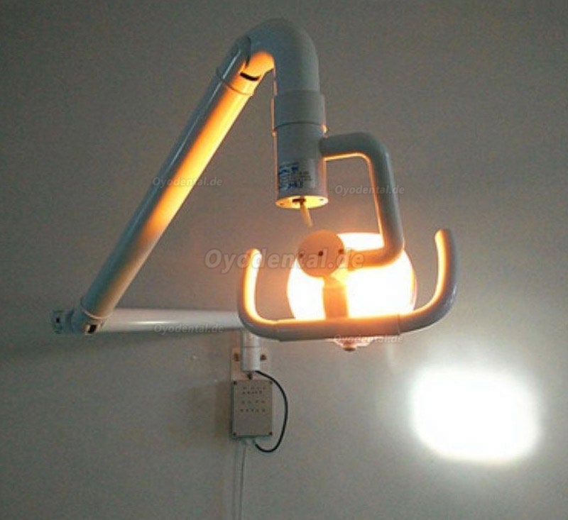 50W Wandbehang Zahnheilkunde Medizinische Mundleuchte mit Arm Shadowless kaltes Licht