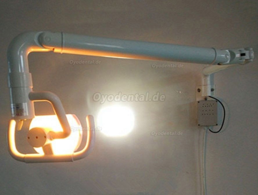 50W Wandbehang Zahnheilkunde Medizinische Mundleuchte mit Arm Shadowless kaltes Licht