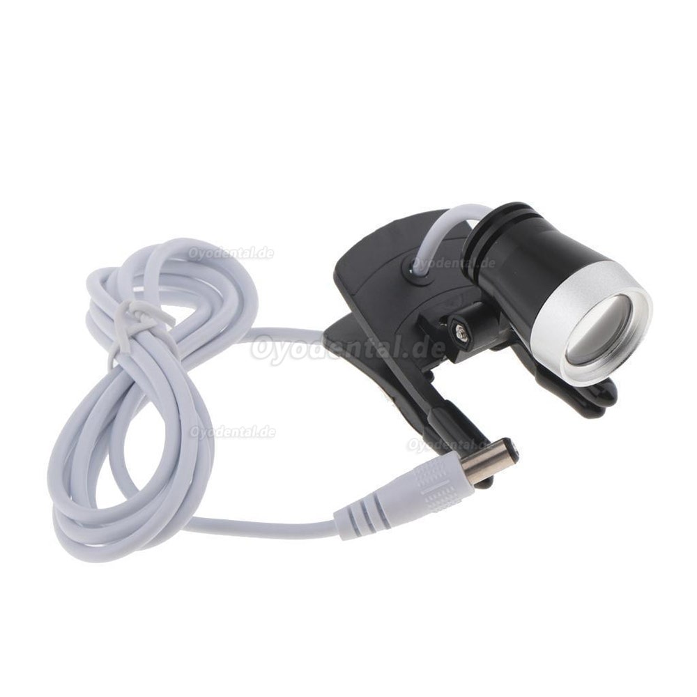 Dental Portable 1W LED Scheinwerferlampe Clip-on-Typ für Bincolar Lupe