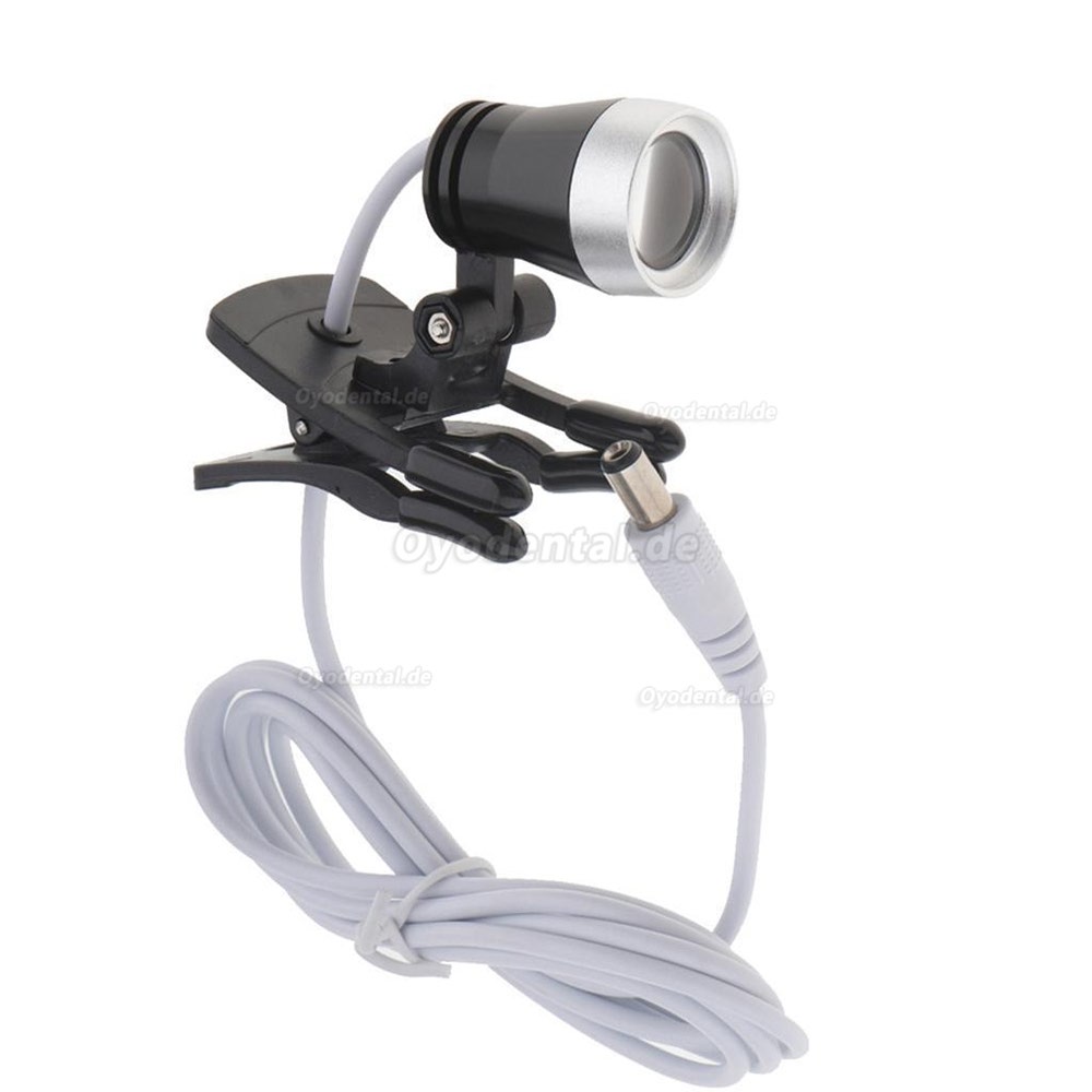 Dental Portable 1W LED Scheinwerferlampe Clip-on-Typ für Bincolar Lupe