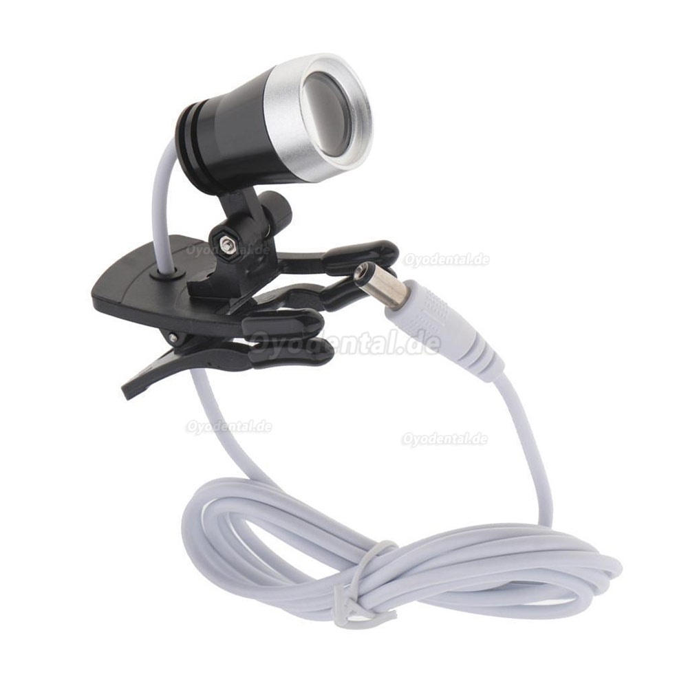 Dental Portable 1W LED Scheinwerferlampe Clip-on-Typ für Bincolar Lupe