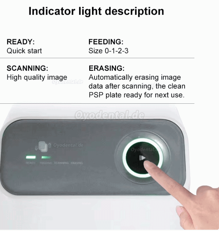 Handy IPS3 dentaler digitaler PSP-R&ouml;ntgenscanner f&uuml;r Speicherfolien