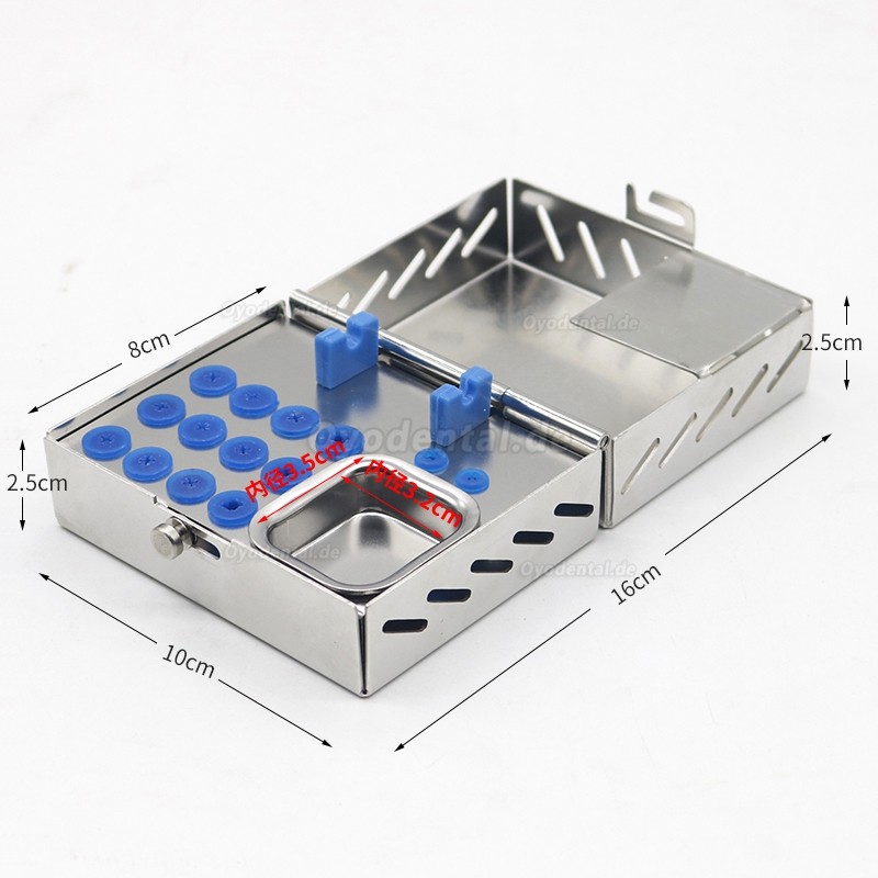 1 Stücke Edelstahl Zahnimplantat Chirurgie Instrumente Tool Kit Aufbewahrungsbox