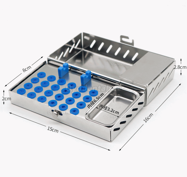 1 Stücke Edelstahl Zahnimplantat Chirurgie Instrumente Tool Kit Aufbewahrungsbox