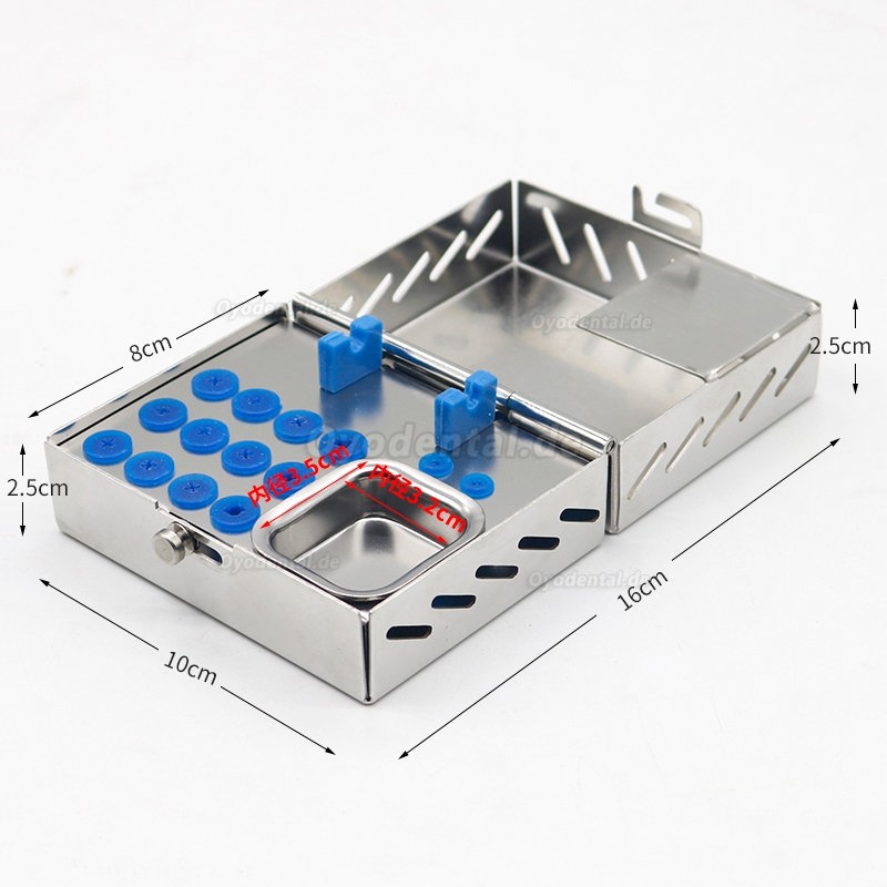 1 Stück Edelstahl Instrumentarium für die Zahnimplantatchirurgie Aufbewahrungsbox