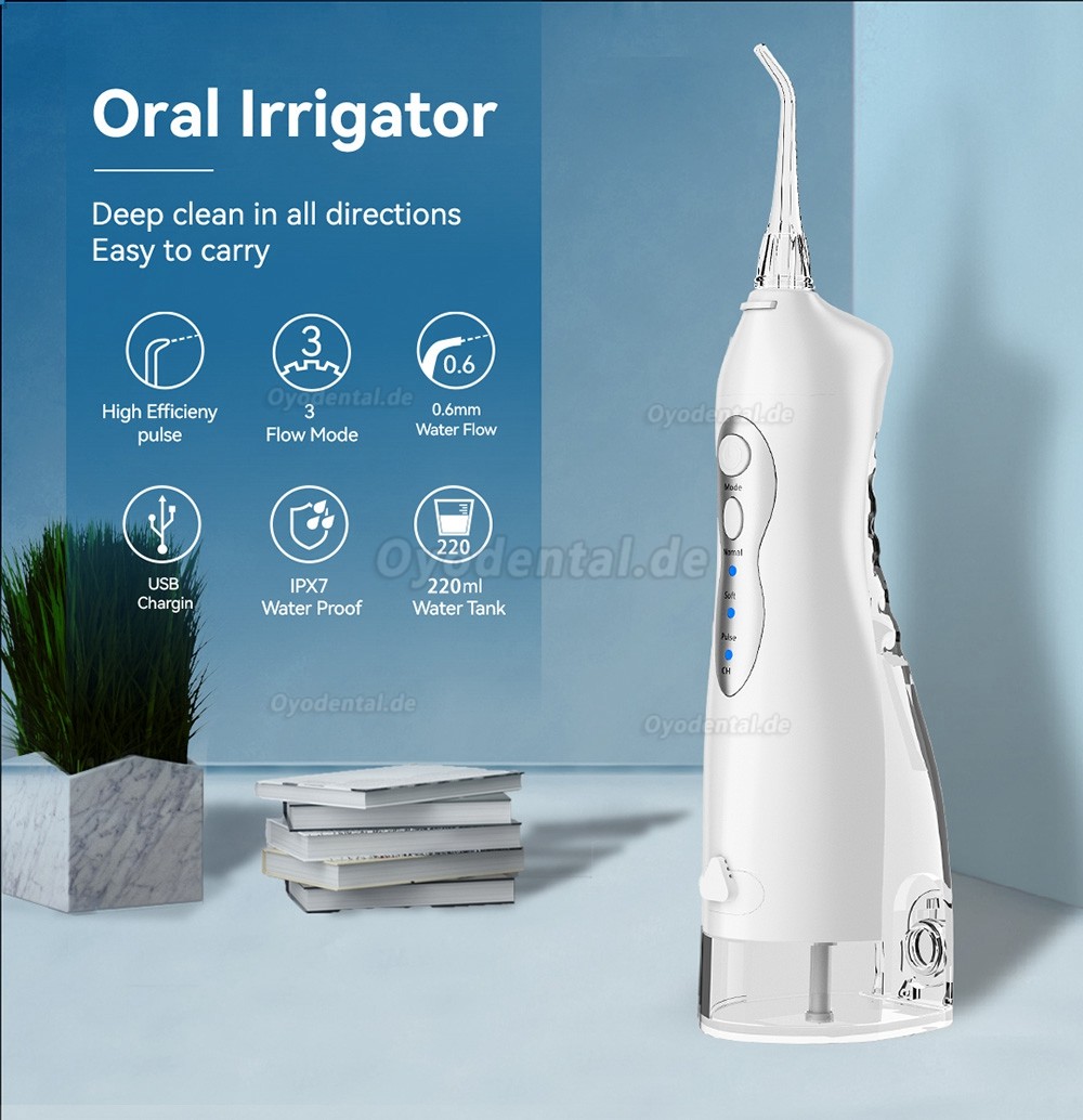 Tragbar Irrigator Elektrische Wasser Flosser USB Wiederaufladbar Wasserdicht