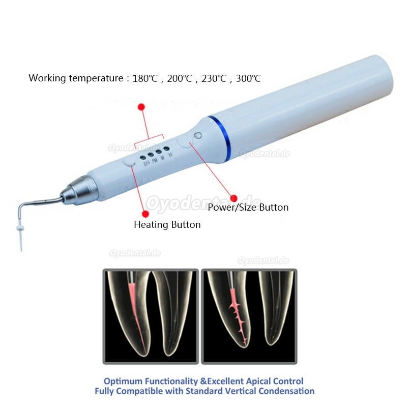 Wireless Dental Gutta-Percha Obturationssystem Endodontie beheizter Stift