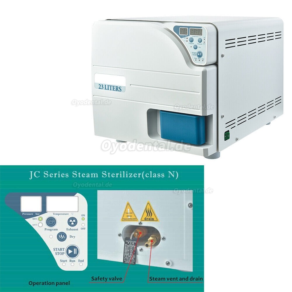 Getidy 18–23L Dental-Digital-Vakuum-Dampfautoklav-Sterilisator der Klasse N mit Trocknungsfunktion