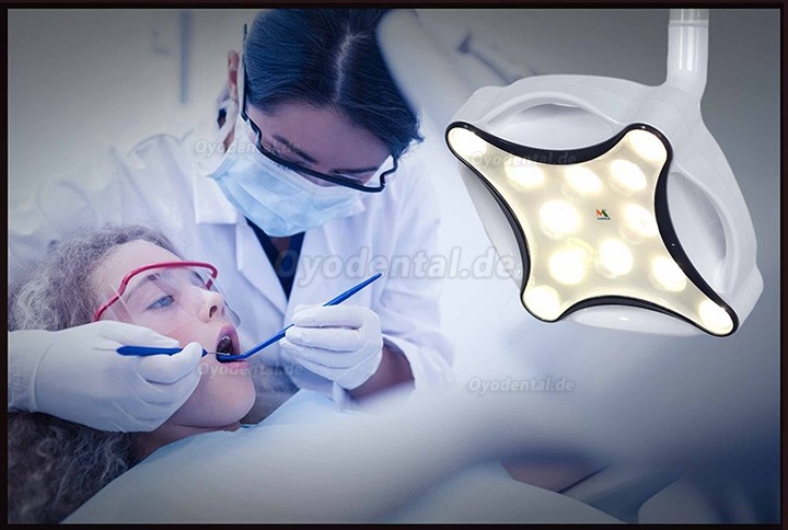 Micare JD1700 Dental Deckenmontierte OP-Leuchte LED-Operationsleuchte Schattenlos Operationslampe Untersuchungsleuchte