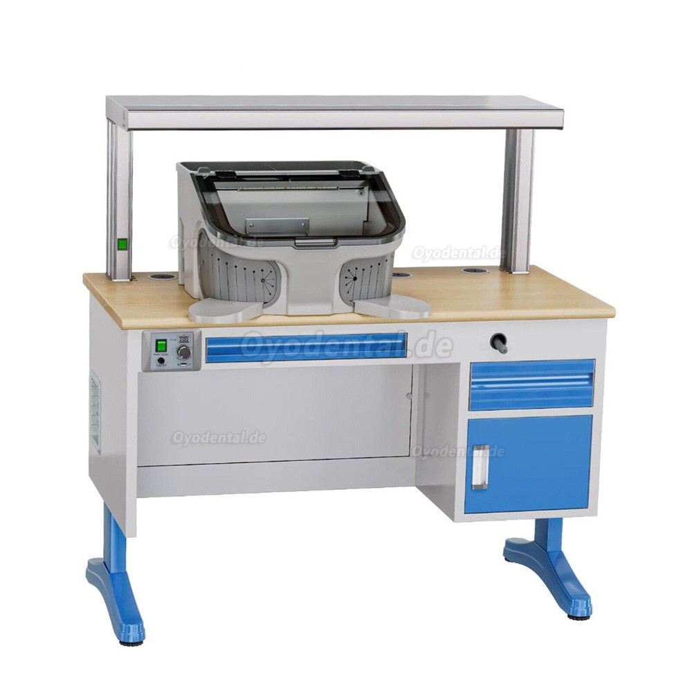 JT-69 Dental-Staubbox Sandstrahl-Staubschutz-Kollektor integrierter Staubsauger mit LED-Licht