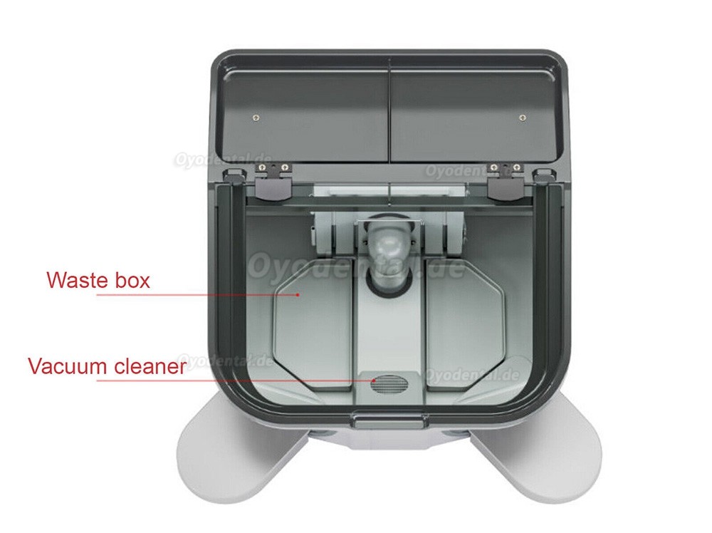 JT-69 Dental-Staubbox Sandstrahl-Staubschutz-Kollektor integrierter Staubsauger mit LED-Licht