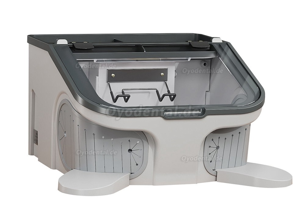 JT-69B 14W Dentallabor LED Sandstrahler Vakuum Staubsammler Proof Box & LED Licht