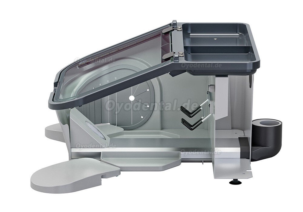 JT-69B 14W Dentallabor LED Sandstrahler Vakuum Staubsammler Proof Box & LED Licht