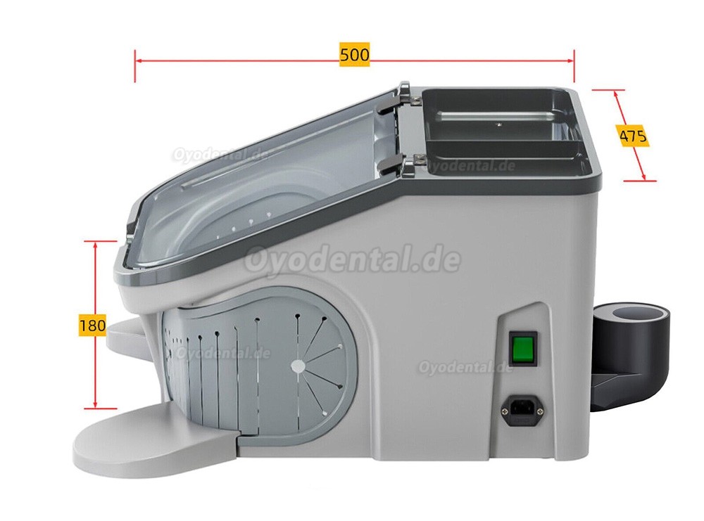 JT-69B 14W Dentallabor LED Sandstrahler Vakuum Staubsammler Proof Box & LED Licht