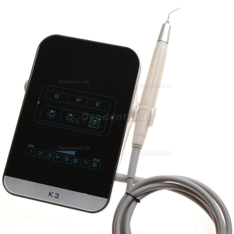 Neu Dental Touchscreen LED Ultraschallscaler Abnehmbar Handstück Ultraschall Scaling Piezomaschine K3