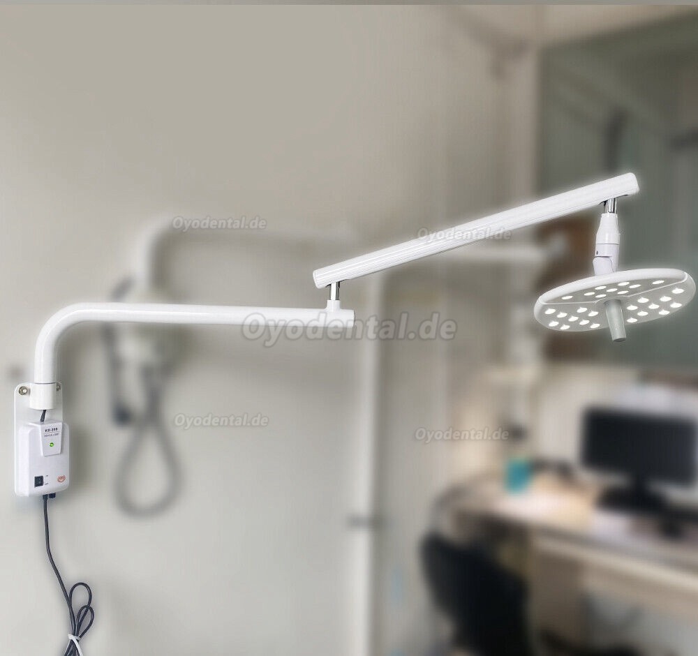 KWS KD-2018B-1 Wandmontierte zahnärztliche chirurgische LED-Untersuchungsleuchte Ohne Schatten Touch-Schalter