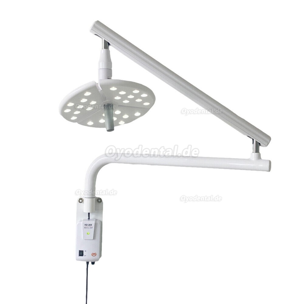 KWS KD-2018B-1 Wandmontierte zahnärztliche chirurgische LED-Untersuchungsleuchte Ohne Schatten Touch-Schalter