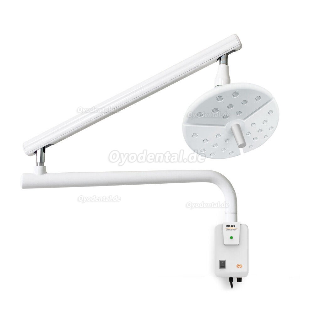 KWS KD-2018B-1 Wandmontierte zahnärztliche chirurgische LED-Untersuchungsleuchte Ohne Schatten Touch-Schalter