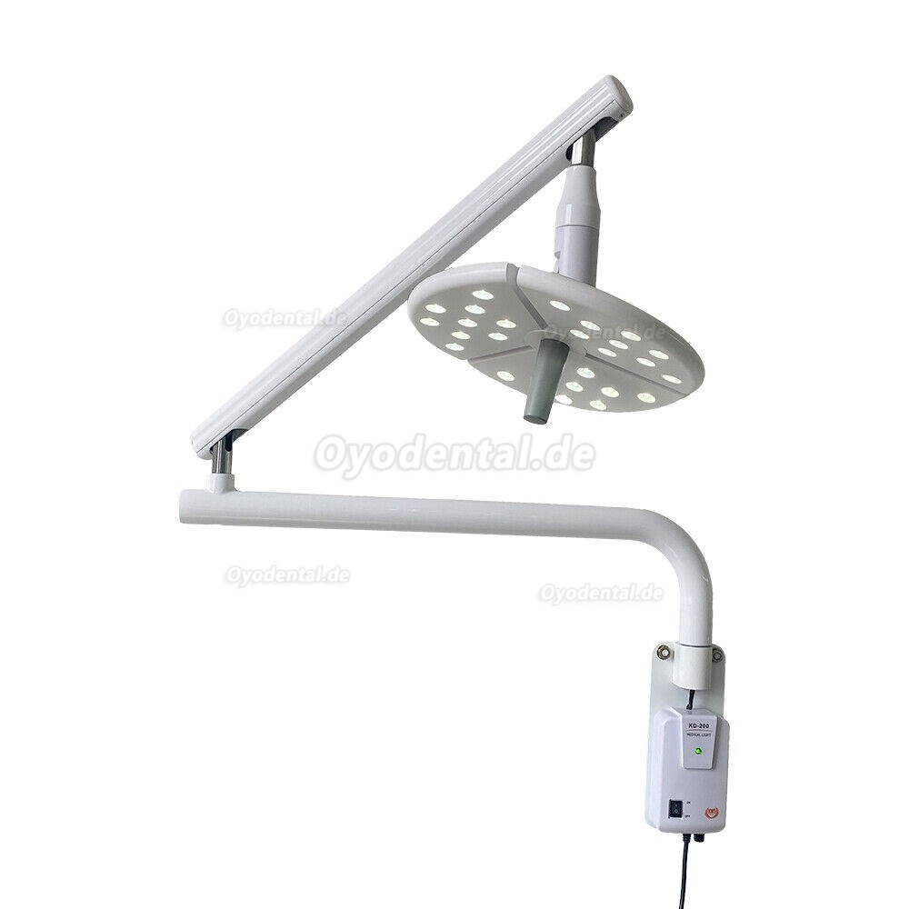 KWS KD-2018B-1 Wandmontierte zahnärztliche chirurgische LED-Untersuchungsleuchte Ohne Schatten Touch-Schalter