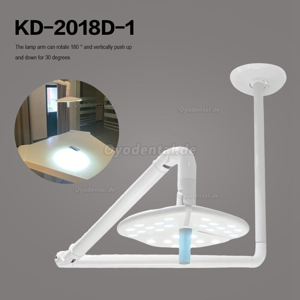 KWS KD-2018D-1Deckenmontiertes LED-Licht für zahnärztliche Chirurgie Schattenloser Berührungsschalter für die Untersuchungslampe