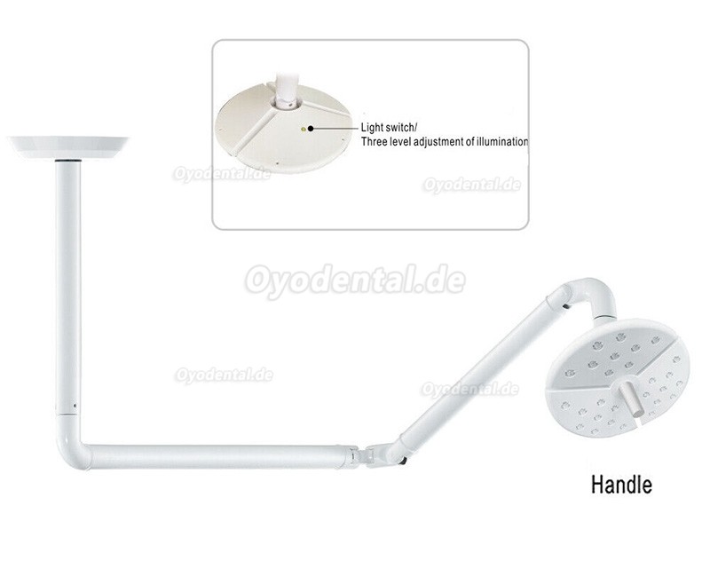 KWS KD-2018D-1Deckenmontiertes LED-Licht für zahnärztliche Chirurgie Schattenloser Berührungsschalter für die Untersuchungslampe