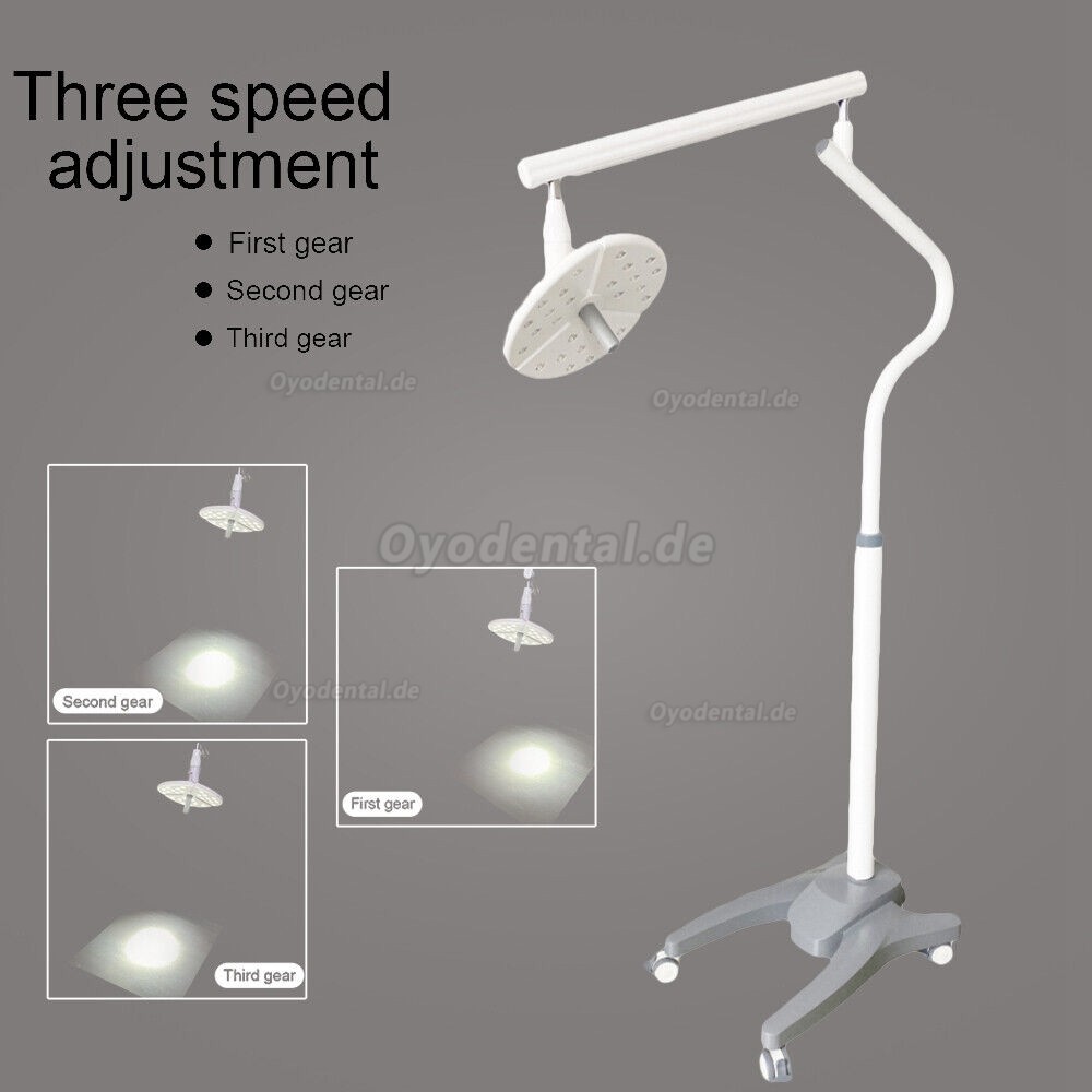 KWS KD-2018L-1 Mobiles zahnmedizinisches LED-Licht Schattenloses Untersuchungs-Chirurgielicht Touch-Schalter