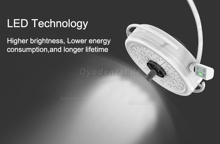 KWS KD-2072B-2 216W Two Headed Ceiling LED Surgical Exam Light Shadowless Lamp KWS KD-2072B-2 216W Two Headed Ceiling LED Surgical Exam Light Shadowless Lamp