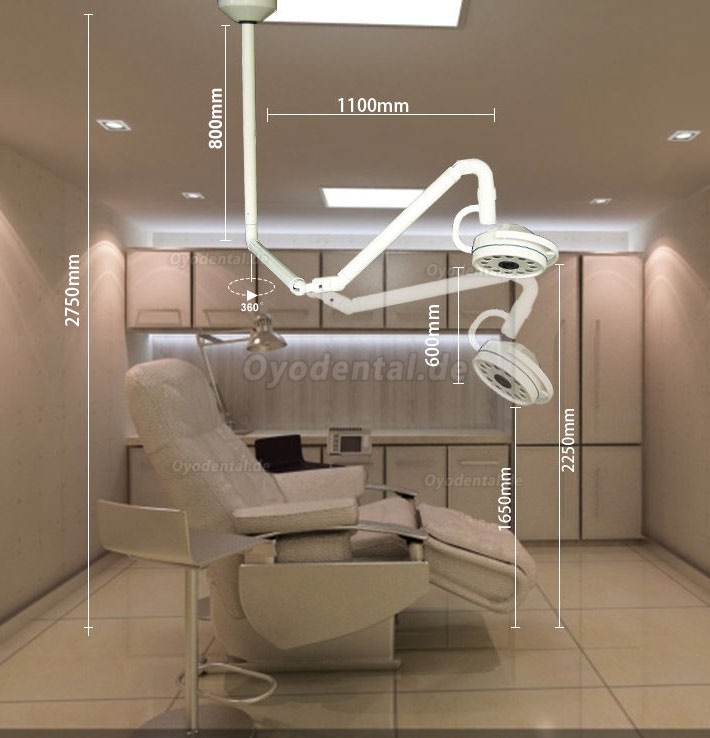 KWS® KD-202D-3C 36W LED Deckenmontage Dental Chirurgische Lampe Schattenlos