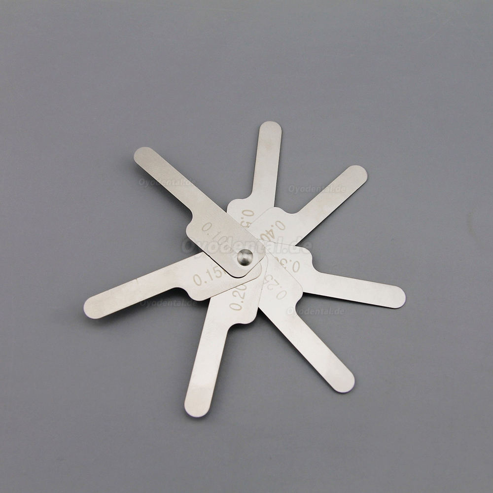 Dental Kieferorthopädische Interproximale Schmelzreduktion IPR Gauge Lineal 0.1-0.5mm