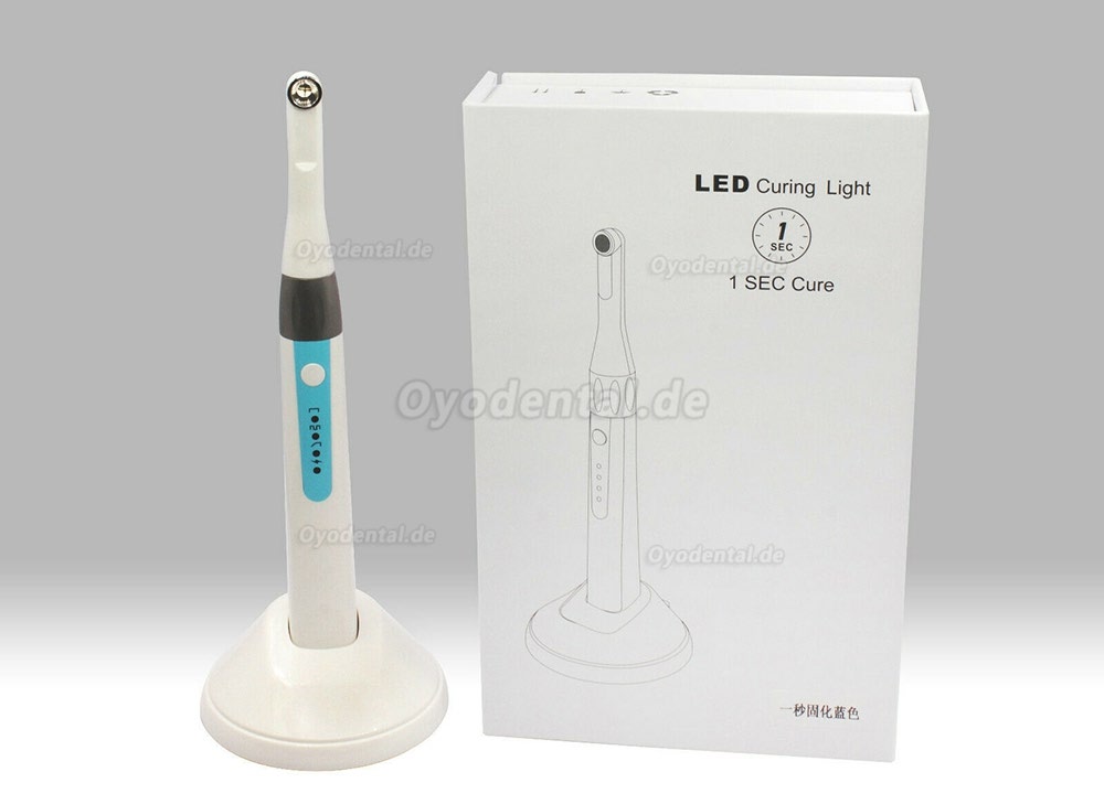 Woodpecker Stil 10W Dental Wireless LED 1 Sekunde Polymerisationslampe 2500mW / cm² Blaulicht LY-C240