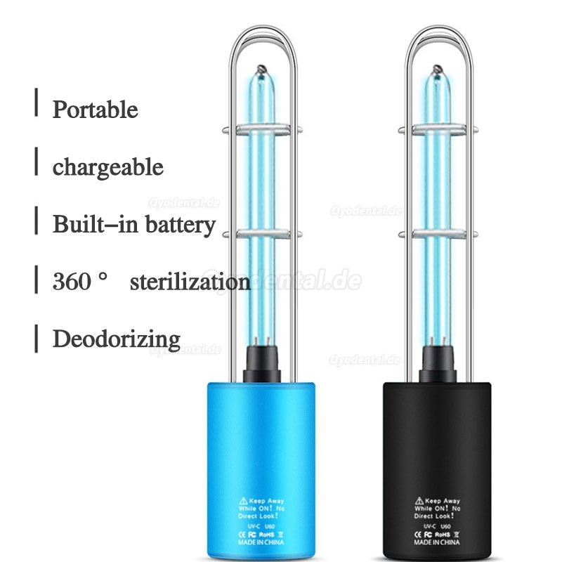 Rechargeable Portable Ultraviolet Disinfection Lamp Home Car UV Sterilization Lamp