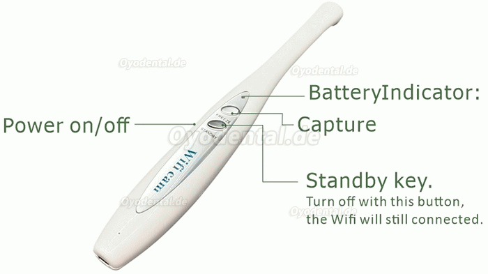 Dental Wireless WiFi Oral Intraoralkamera für Mobiltelefon und iPad