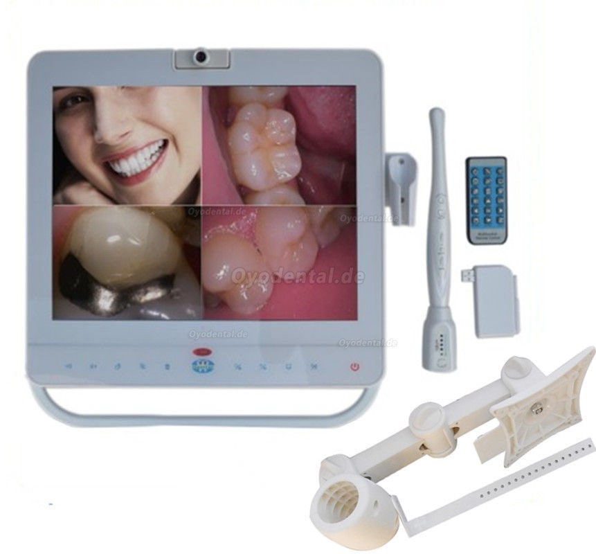 15''Dental Monitor Drahtlose Intraorale Kamera System W / h VGA + VIDEO + HDMI + USB-Anschluss
